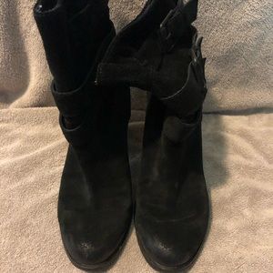 Ash Women’s Suede Wedged Booties Sz 39